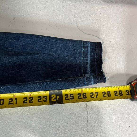 Spanx Distressed Denim High Rise Elastic Waist Jeggings Skinny Jeans Medium - Picture 7 of 8